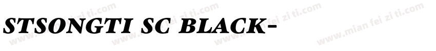 stsongti sc black字体转换